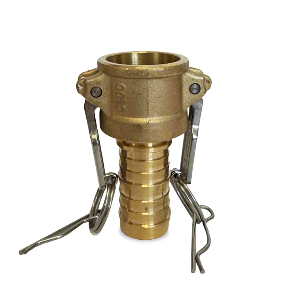 Brass Type C Multi Serrated Hosetail Camlock Coupling