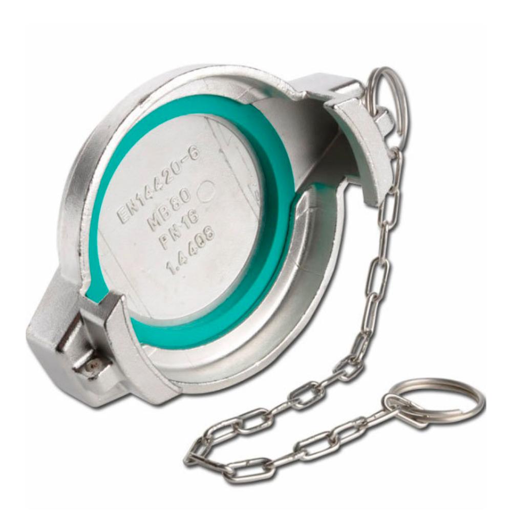 Tankwagon Stainless Steel 316 MB Blanking Cap - For Use with VK Adaptors