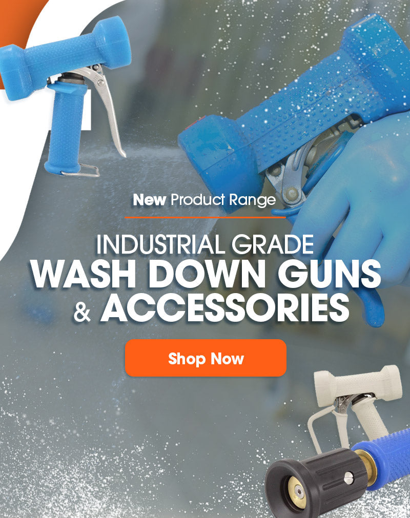 Wash-Down Water Guns, Nozzles & Swivels