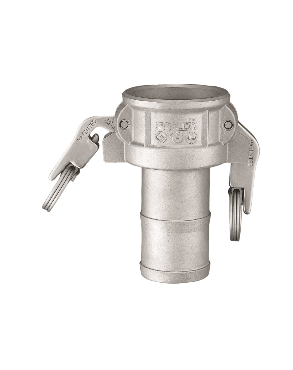 Waterson Saflok Cam Groove Couplings Stainless Steel 316 Part C Saflok Coupler c/w Hose Tail