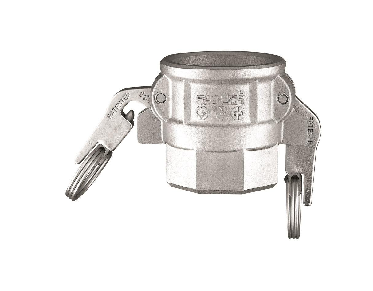 Waterson Saflok Cam & Groove Couplings Stainless Steel 316 Part D Saflok Coupler c/w BSP Female