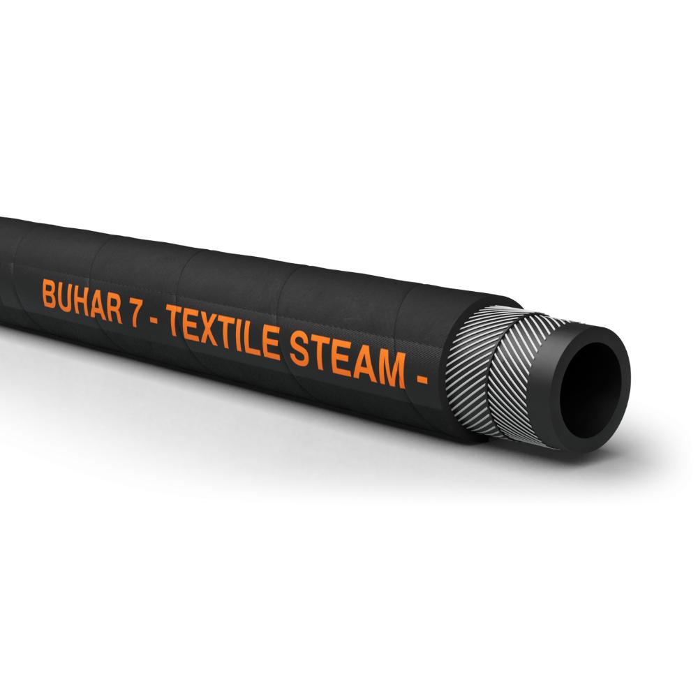 Buhar 7bar  Black EPDM Textile Steam hose BS5122/A2