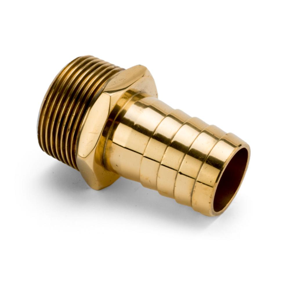 Brass Nut & Tail Couplings Brass Fixed Male BSP Hose Tails Parallel Part