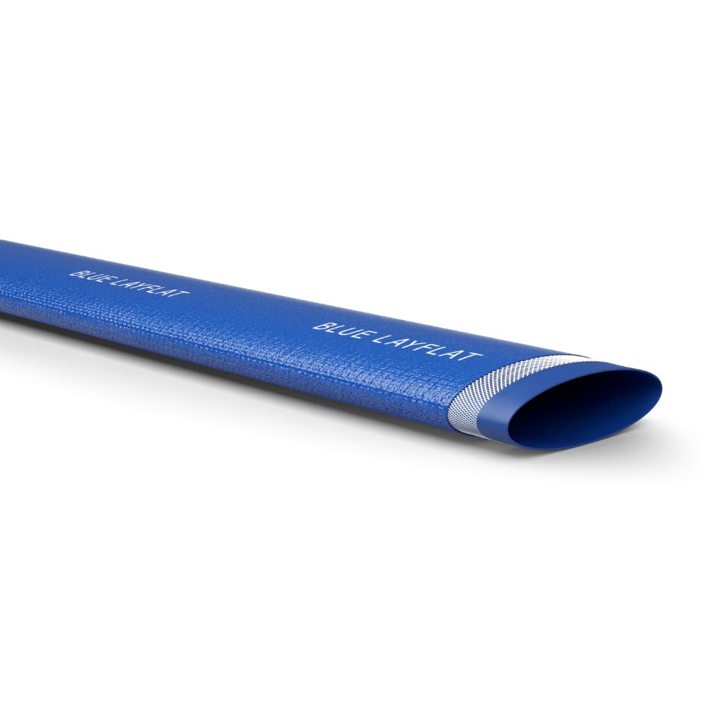 Blue 4 Bar PVC Layflat Discharge Hose