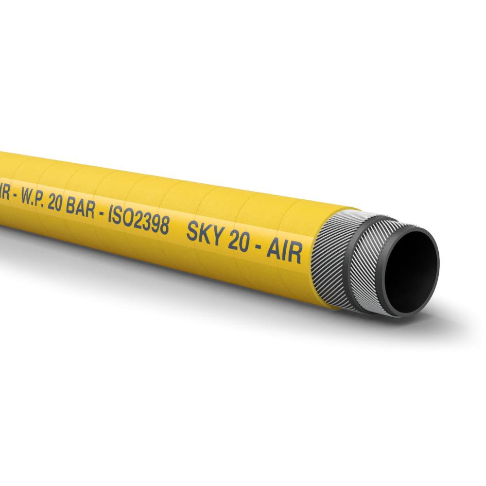 Yellow 20bar Mandrel Built Air Hose EN2398